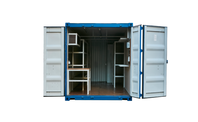 22K3 20FT Workshop new blue Doors