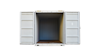 25G1 20FT High Cube white open doors control