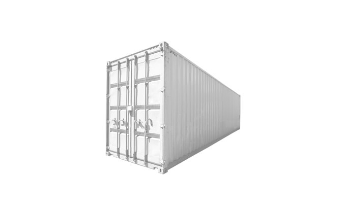 45G1 40FT HIGH CUBE USED CORNER WHITE