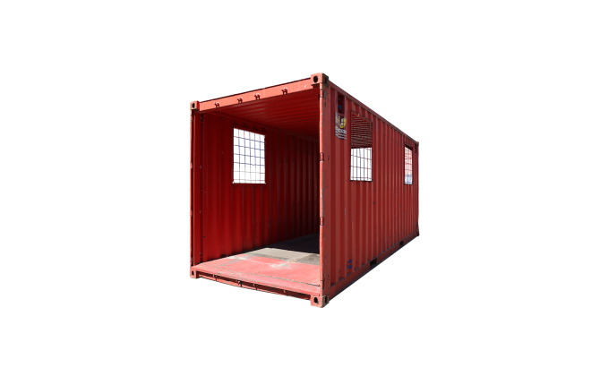 22TU 20FT TUNNEL CONTAINER RENT CORNER RED