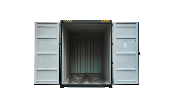 This photo is an new black 20ft high cube container
