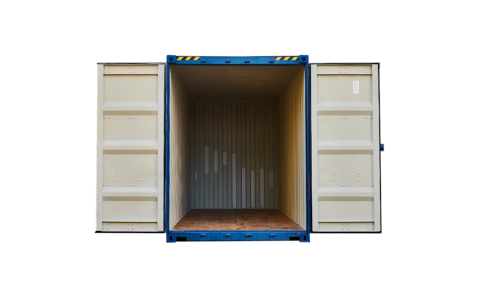 25G1 20FT High Cube new blue open doors