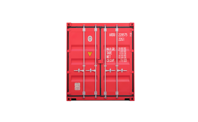 22G1 20ft standard New Traffic Red Front