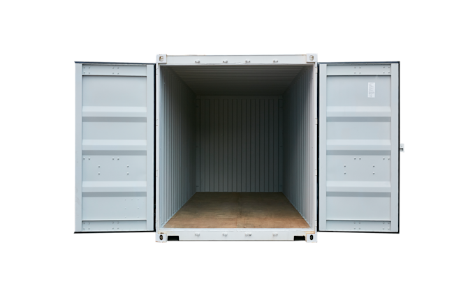 22G1 20FT Standaard new white Open Doors