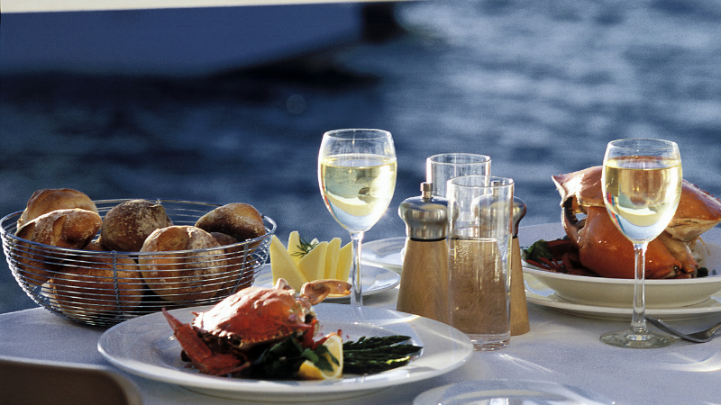 Private dining yacht