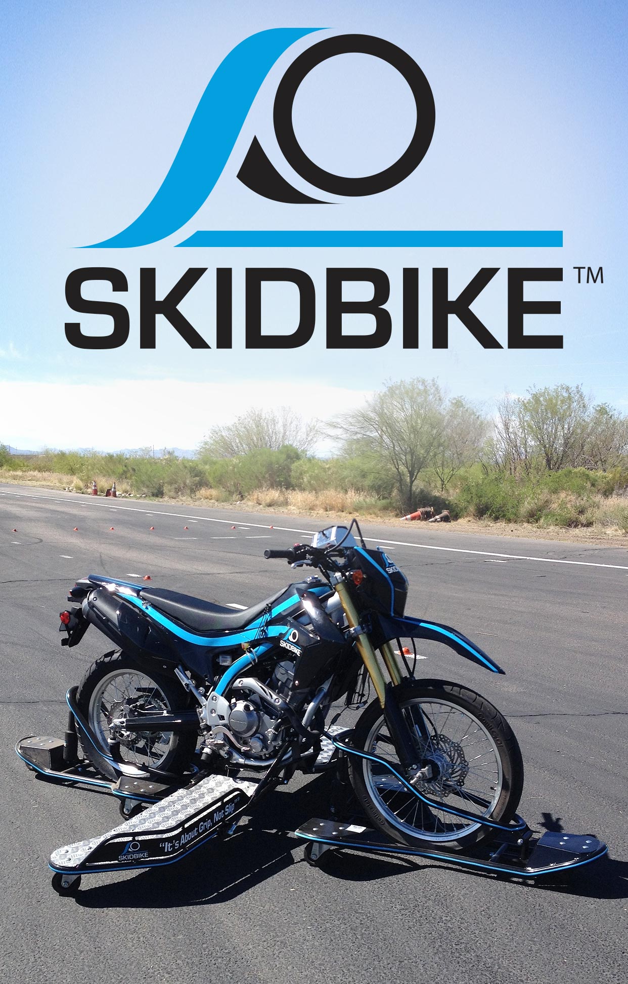 SKIDBIKE Hero Image and Logo