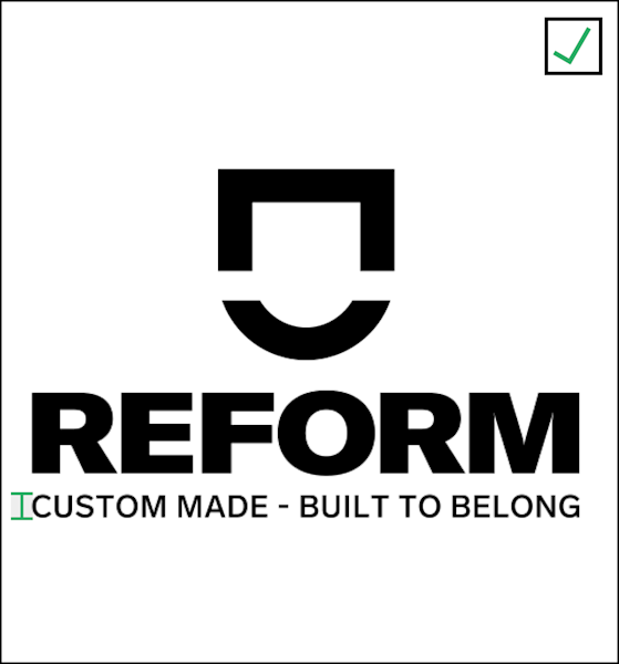Logo with font size meeting minimum requirements