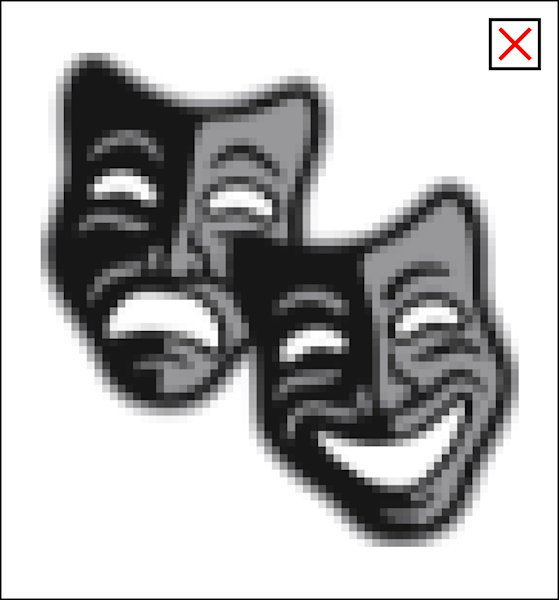 Low quality pixallated graphic