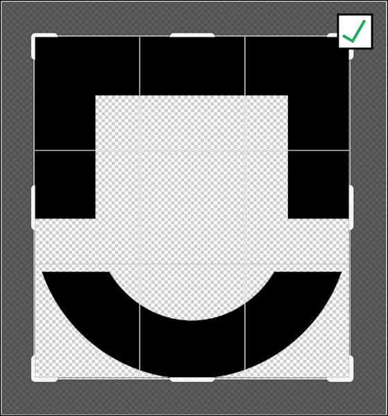 Graphic which has been cropped accurately to edges
