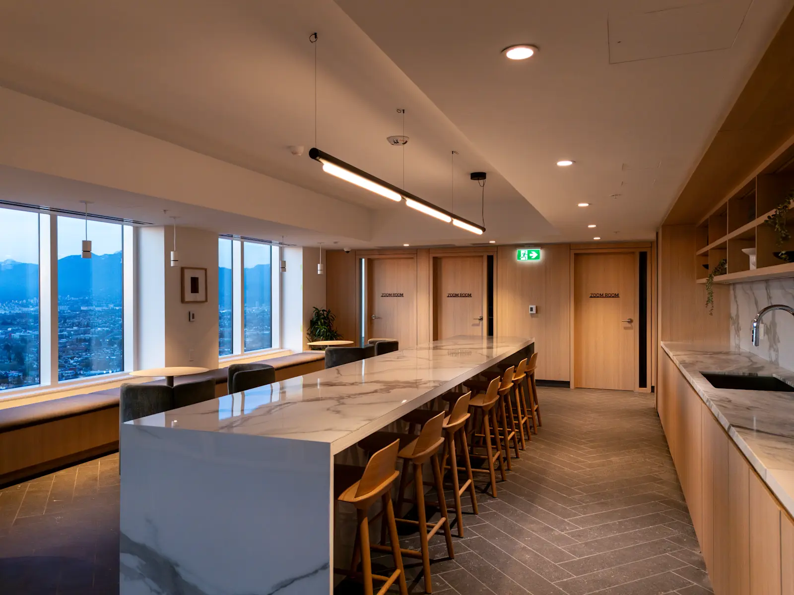 Rooftop Amenity Lounge and Zoom Rooms