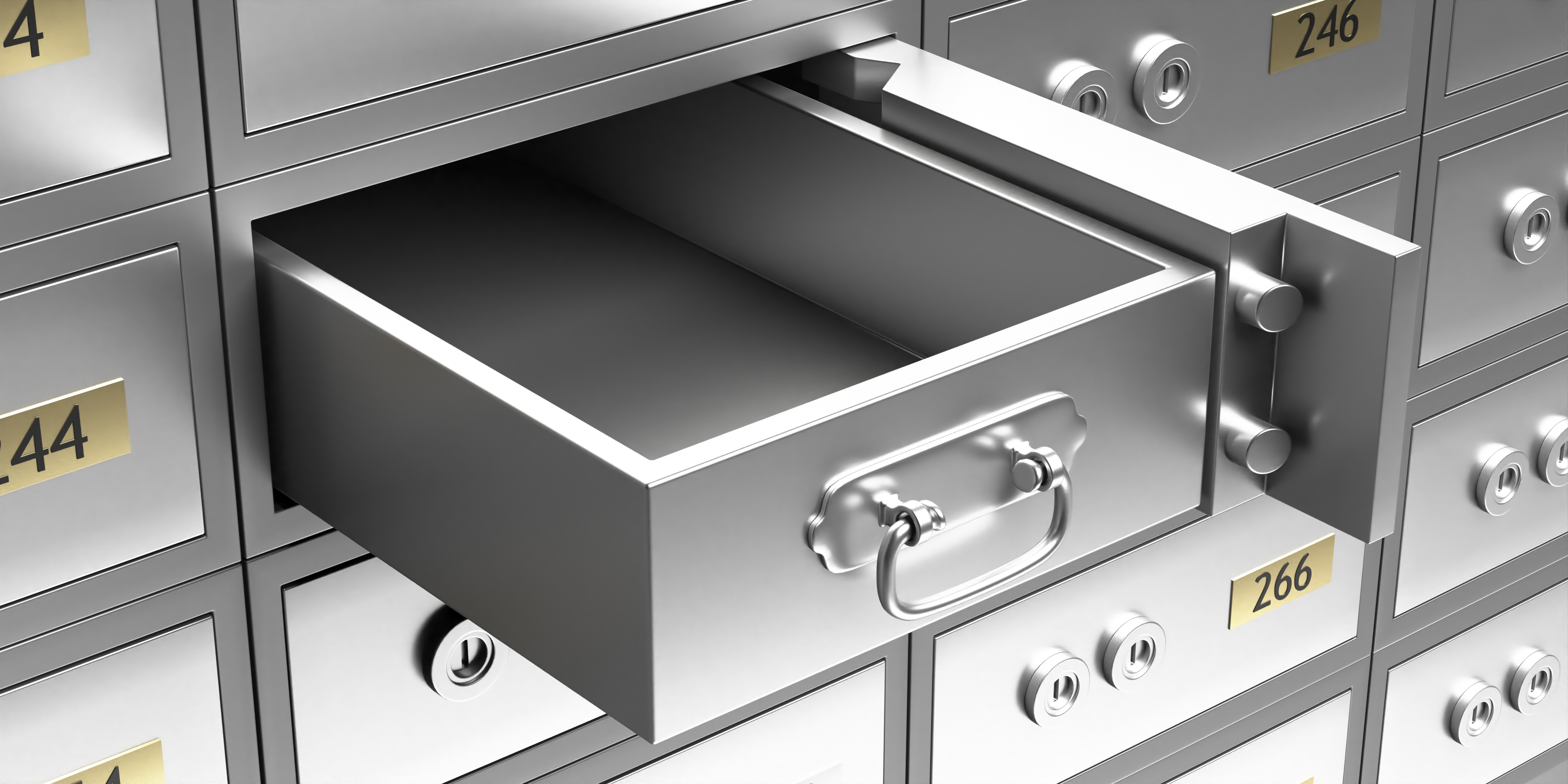 open safety deposit box