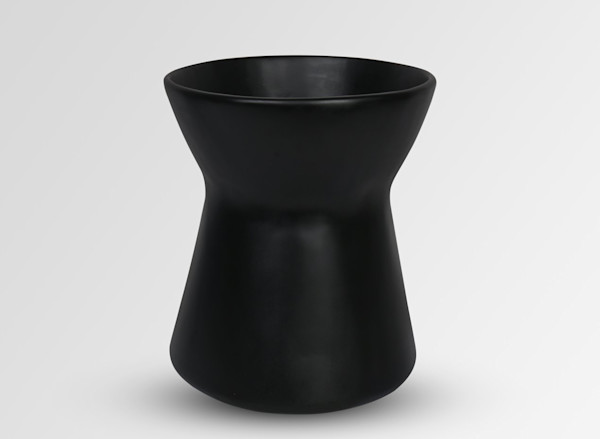BOW VASE - BLACK by Dinosaur Designs