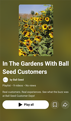 In the Gardens with Ball Seed Customers