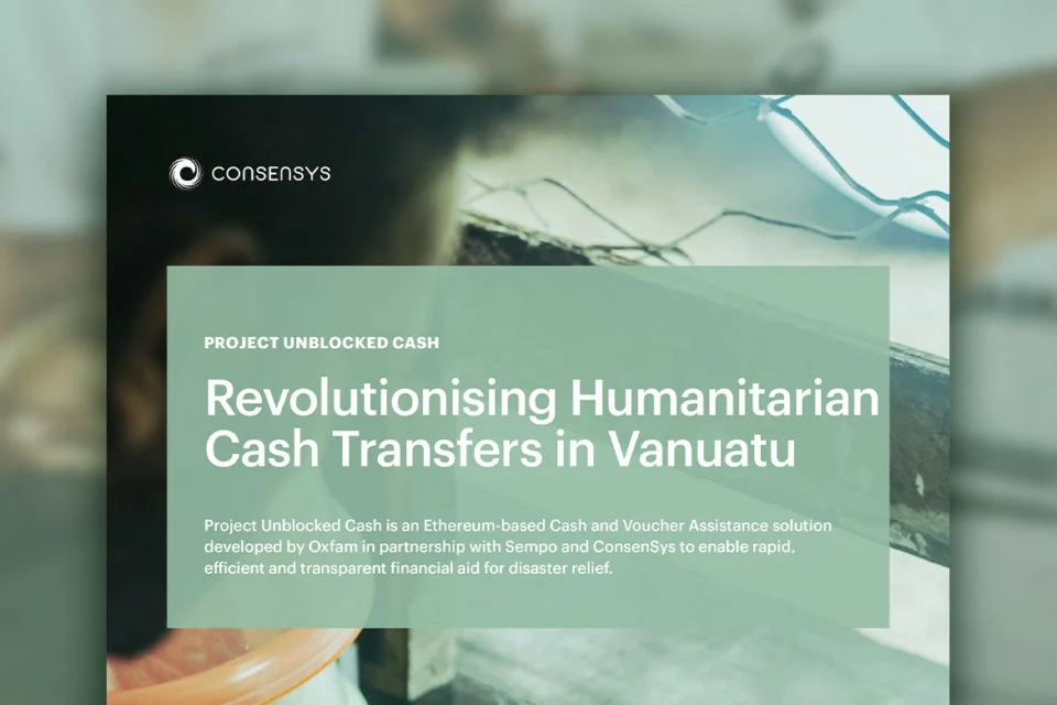 Project Unblocked Cash: Revolutionizing humanitarian cash transfers in Vanuatu
