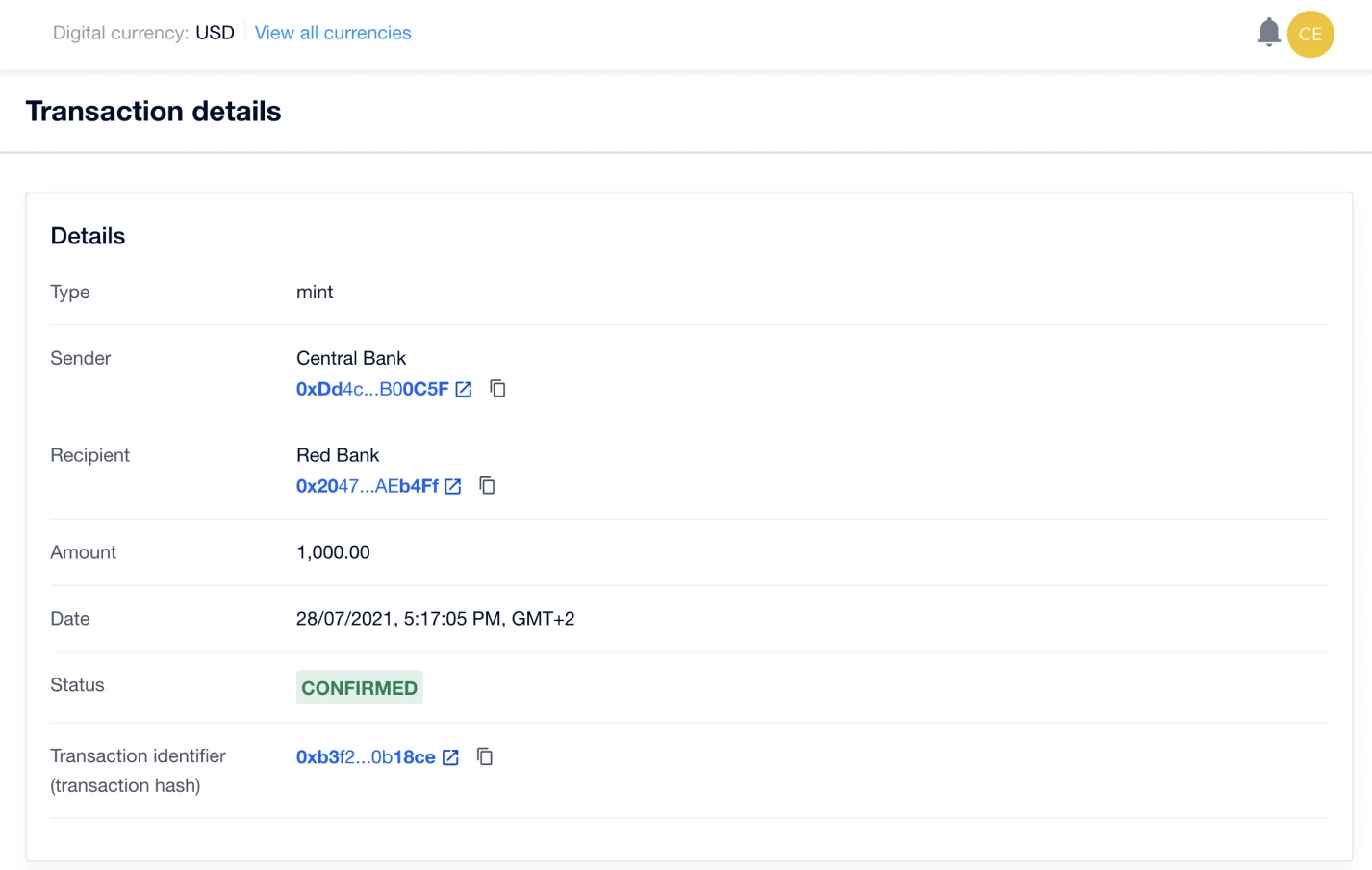 Staking > Payments > Product Features > Transparent operation monitoring > Transaction Details