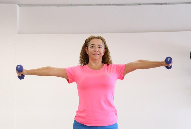 Señora haciendo ejercicio