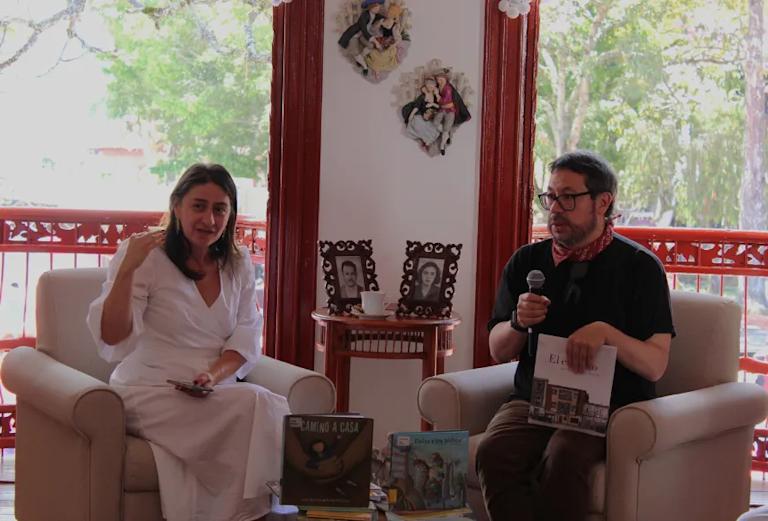 Café con autor_Jairo Buitrago y Yamili Ocampo_Hay Festival Jericó 2024