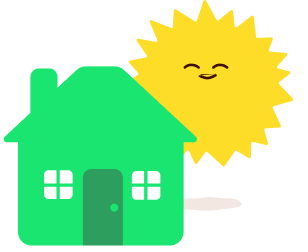 House and sun
