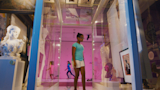 Young visitors have a safe-for-kids space in which to explore and make art.