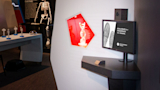 Fingerprint kiosk in-situ at the museum.