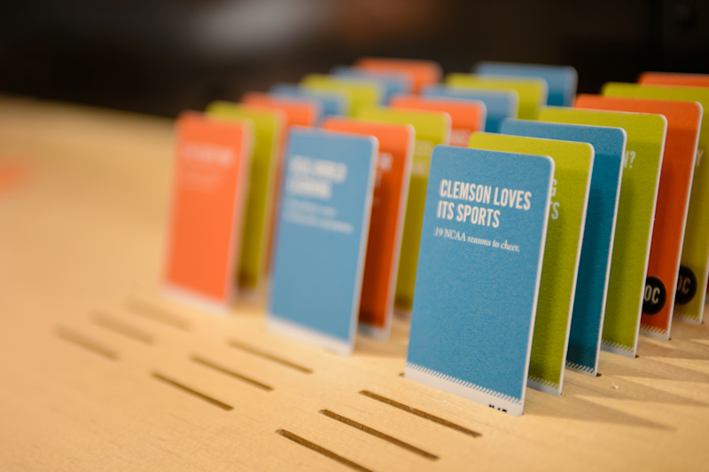 Close-up of the RFID cards.