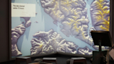 Projection telling the story of the Missoula Floods.