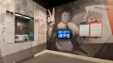 The Hockey Consultation kiosk in-situ at the museum.