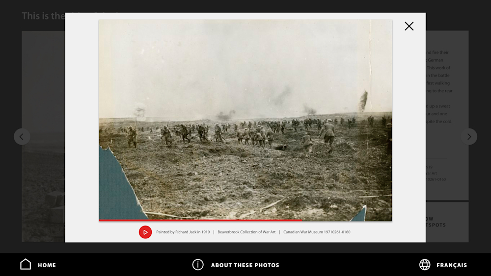 Screenshot of the video player.