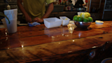 Pok Pok bar tender making drinks.