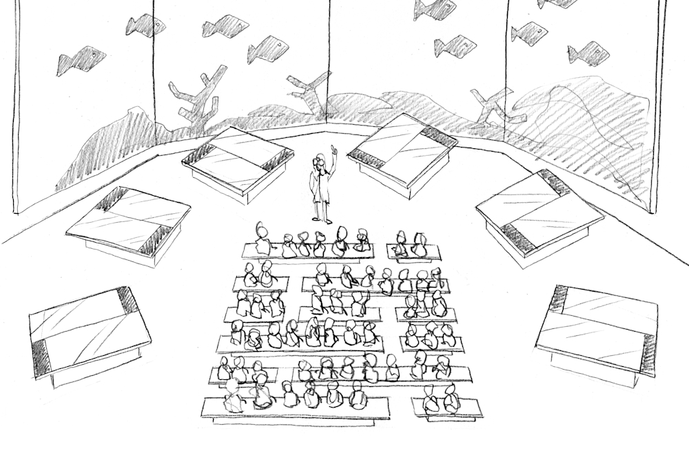 Early Concept Sketch of the Space