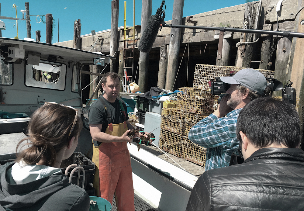 Interview with Curt, the lobsterman-scientist, at the pier.