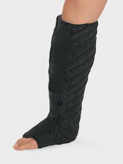 __Tribute® Wrap is an adjustable garment with foam technology that nestles into the tissue to promote skin health.__
- It comfortably adjusts to your patient’s unique shape and lifestyle to help maintain gains made during therapy, while allowing the flexibility to support further reduction.
- Simply slide it on, adjust the straps, and cover with Sleep Sleeve for a comfortable experience.