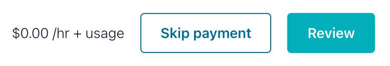 Skip Payment Button