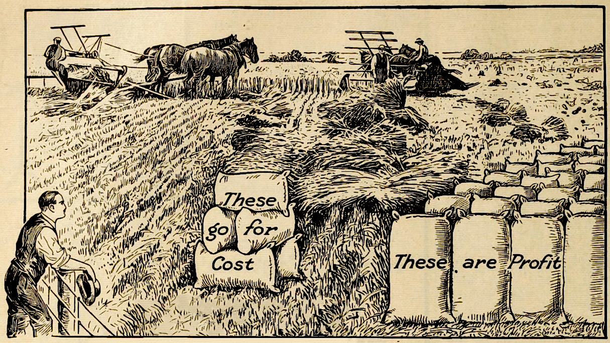 In a 1920 edition of Farmer’s Magazine, an advertisement from the Canadian Fertilizer Association informed readers that “If, as the US Government reported, it costs $2.16 to grow a bushel of wheat, these figures must have been reached on a yield basis of not more than 12 bushels per acre.” According to the advertisement, US farmers purchasing Canadian fertilizers could expect up to 20 bushels per acre, dramatically increasing their profits.