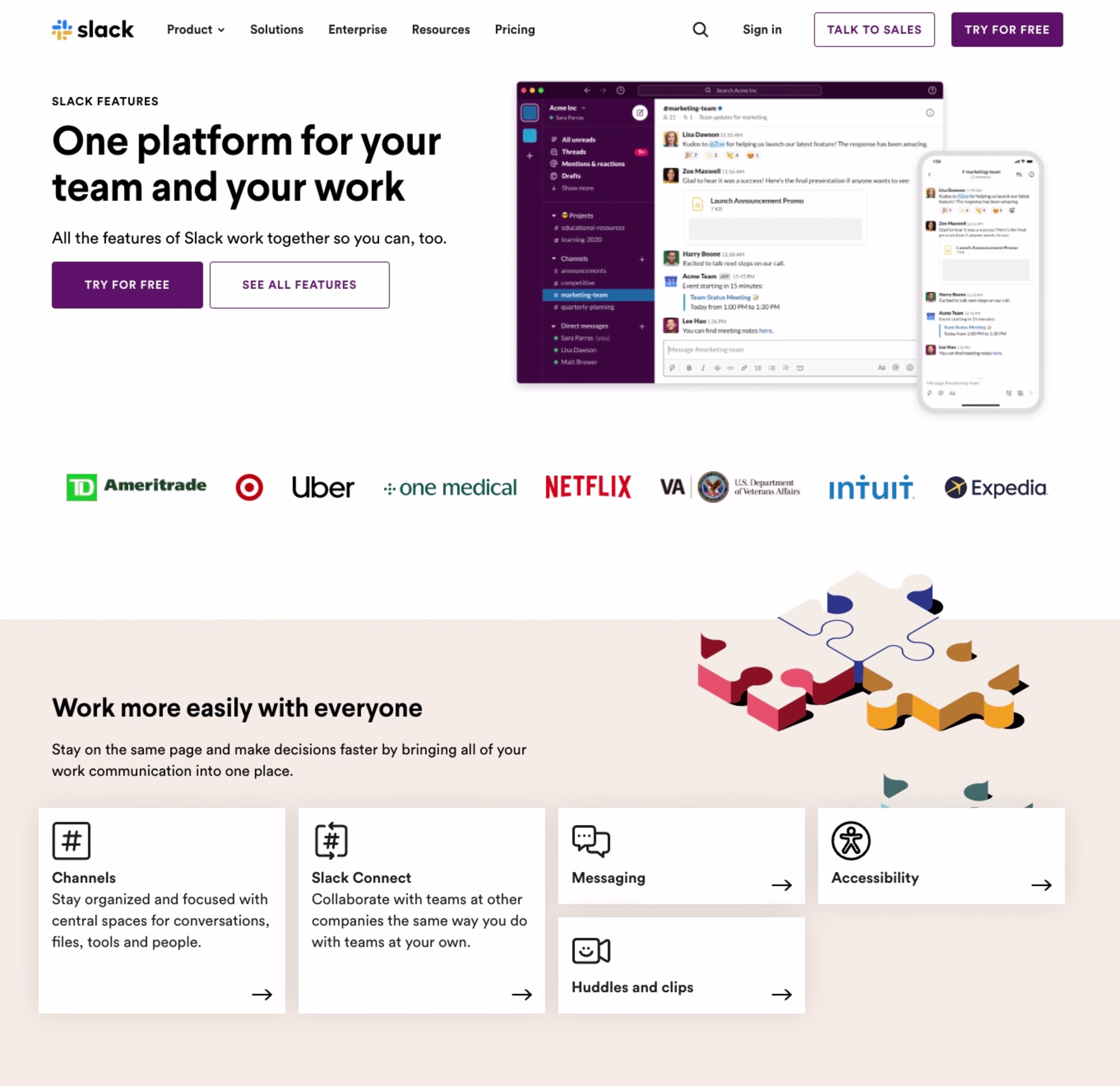 02 Slack website