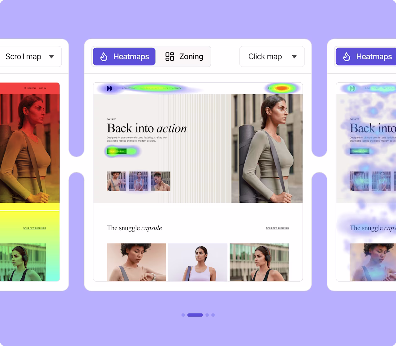 Visual - heatmaps and click maps
