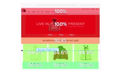 Visual - North Face Heatmap