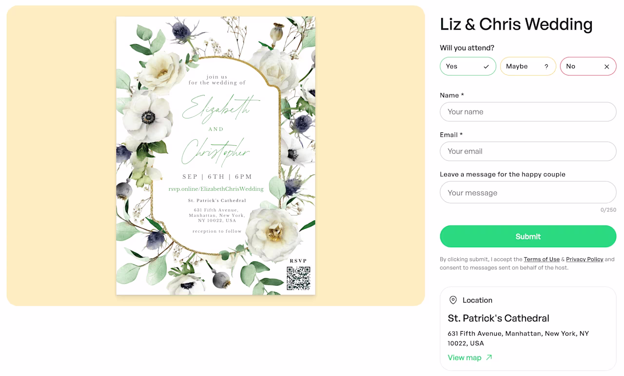 Visual - Customer Story - Greetings Island - RSVP product
