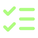 List Checks Icon - Green