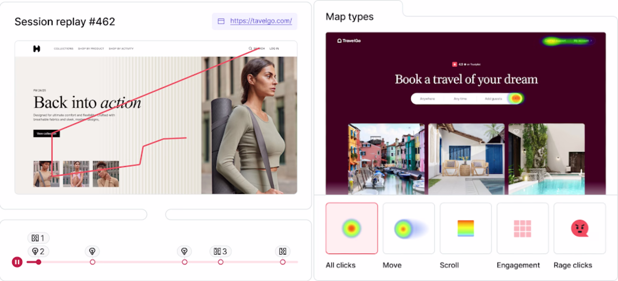 Heatmaps and Session Replay