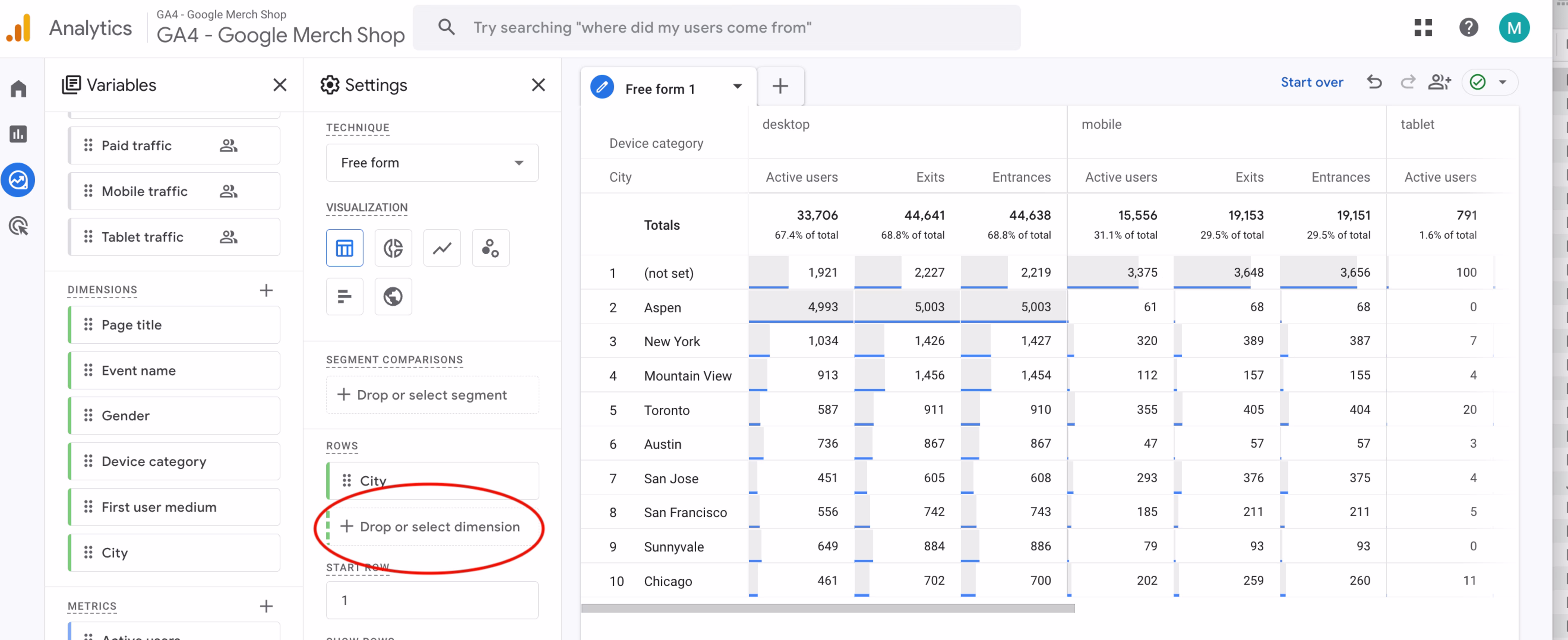 Visual - Add page titles