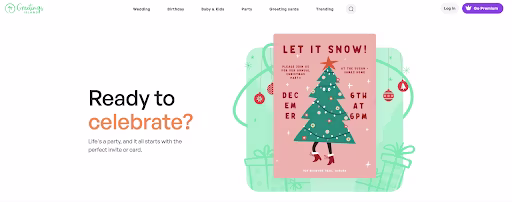 Visual - Customer story Greetings Island website