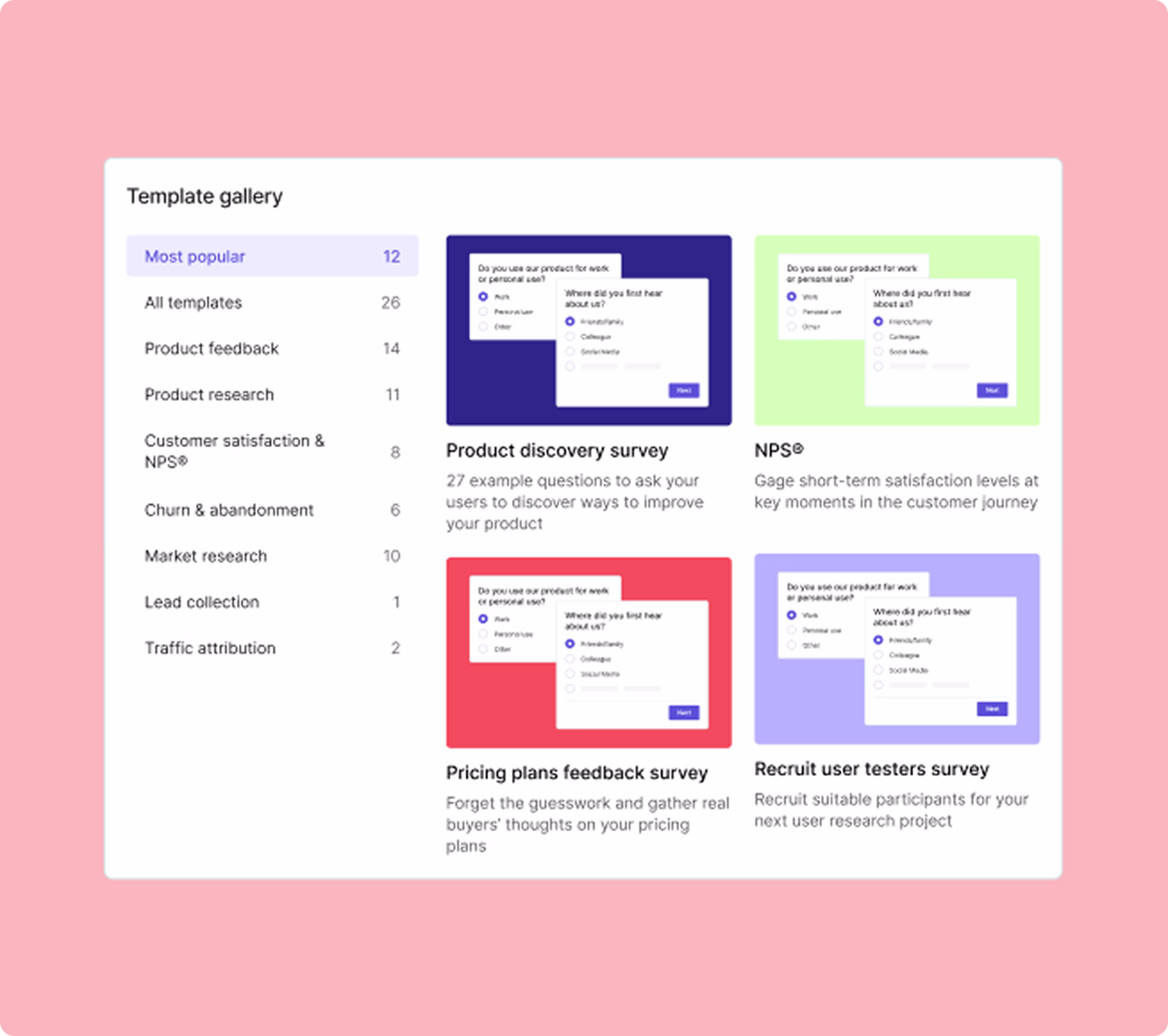 Generate survey questions in seconds