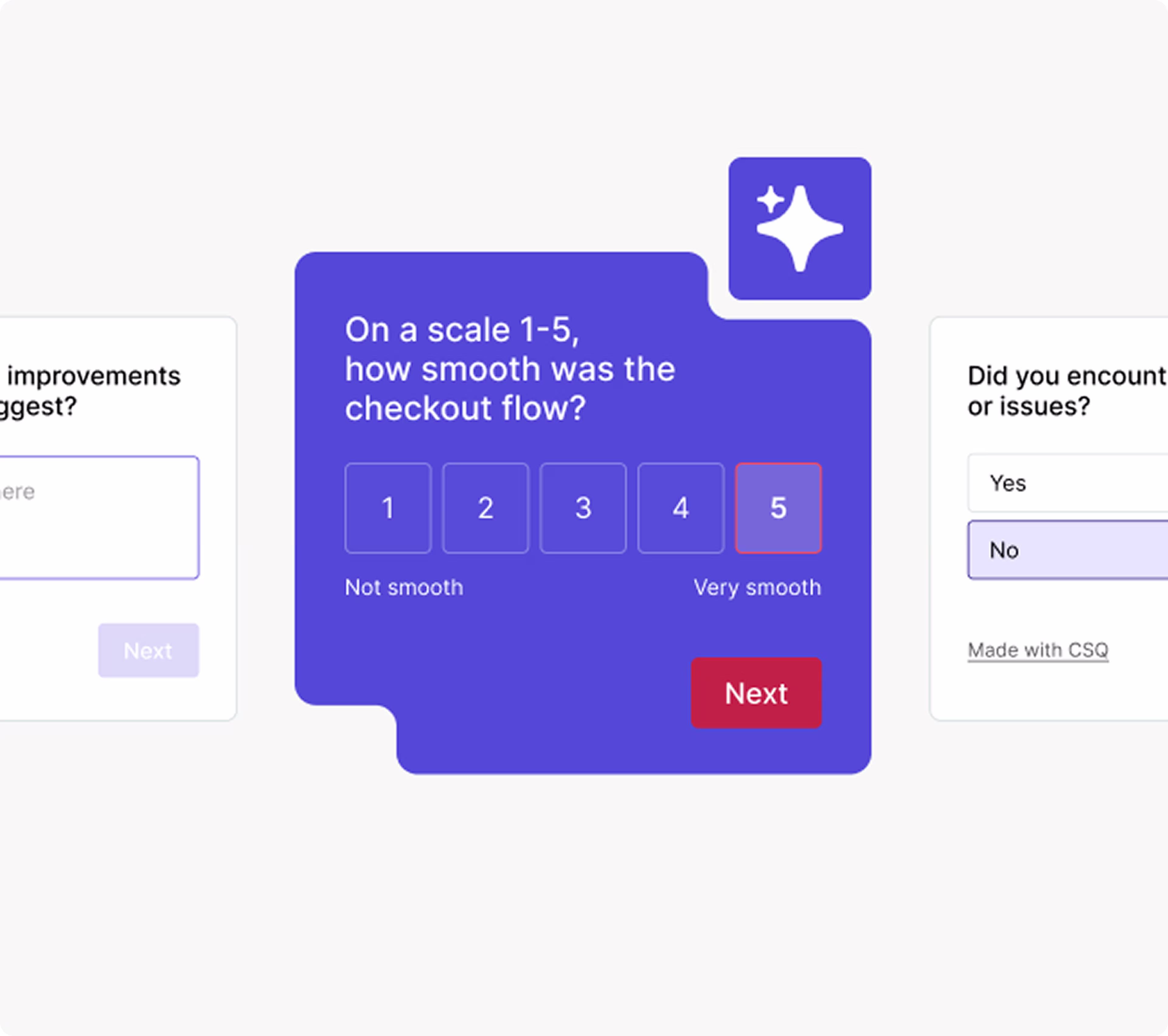 Surveys - Blue Scale - Grey Background