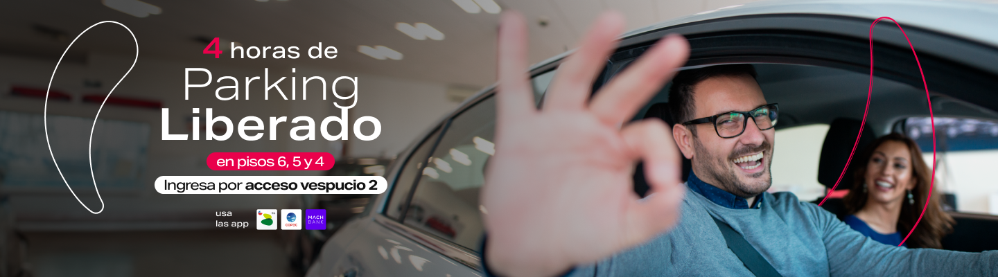 4 horas liberadas en Parking Mallplaza Vespucio