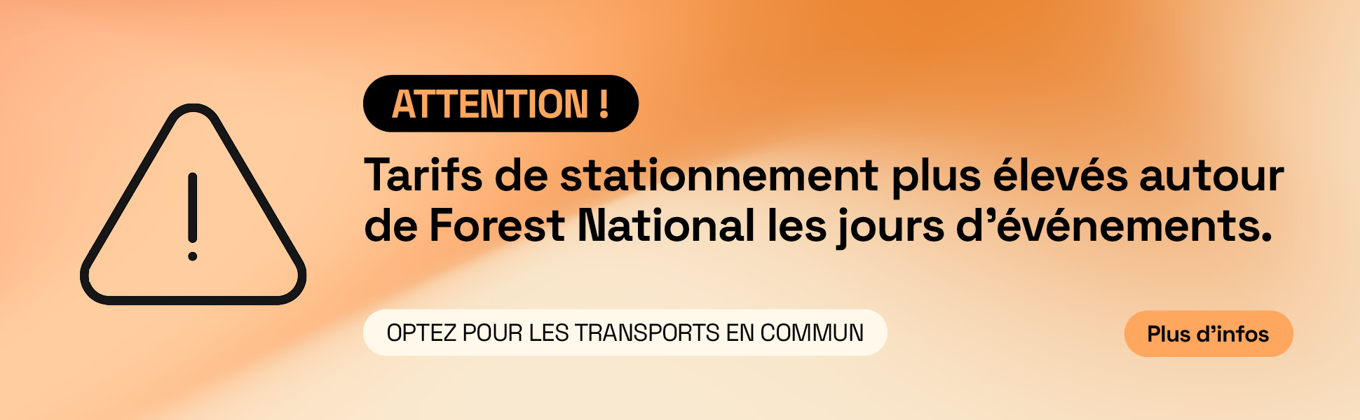 Attention aux nouveaux tarifs de stationnement autour de Forest National