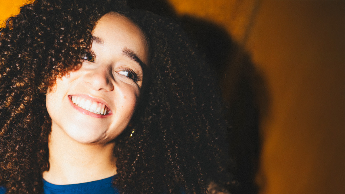 Imea Denooze in close-up.