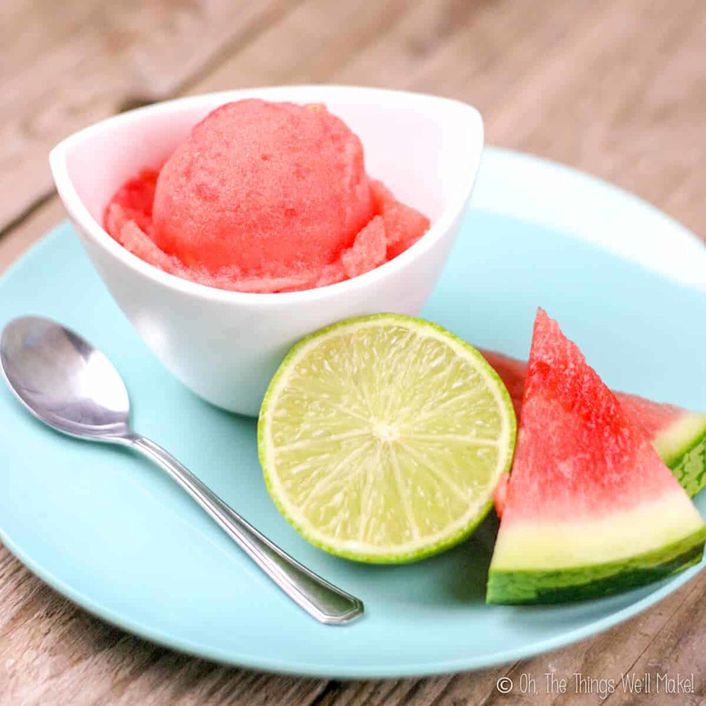 Watermelon sorbet
