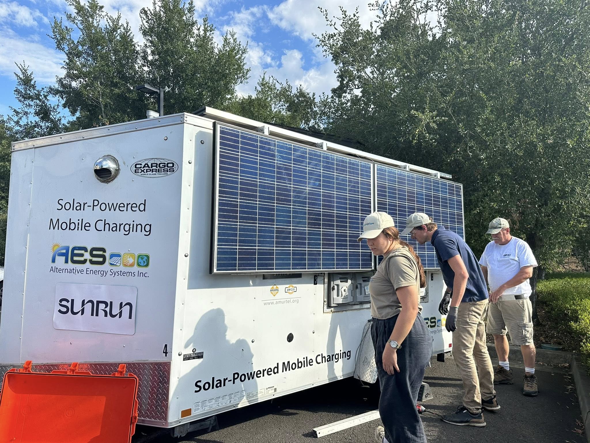 A solar-powered mobile charging station by Footprint Project