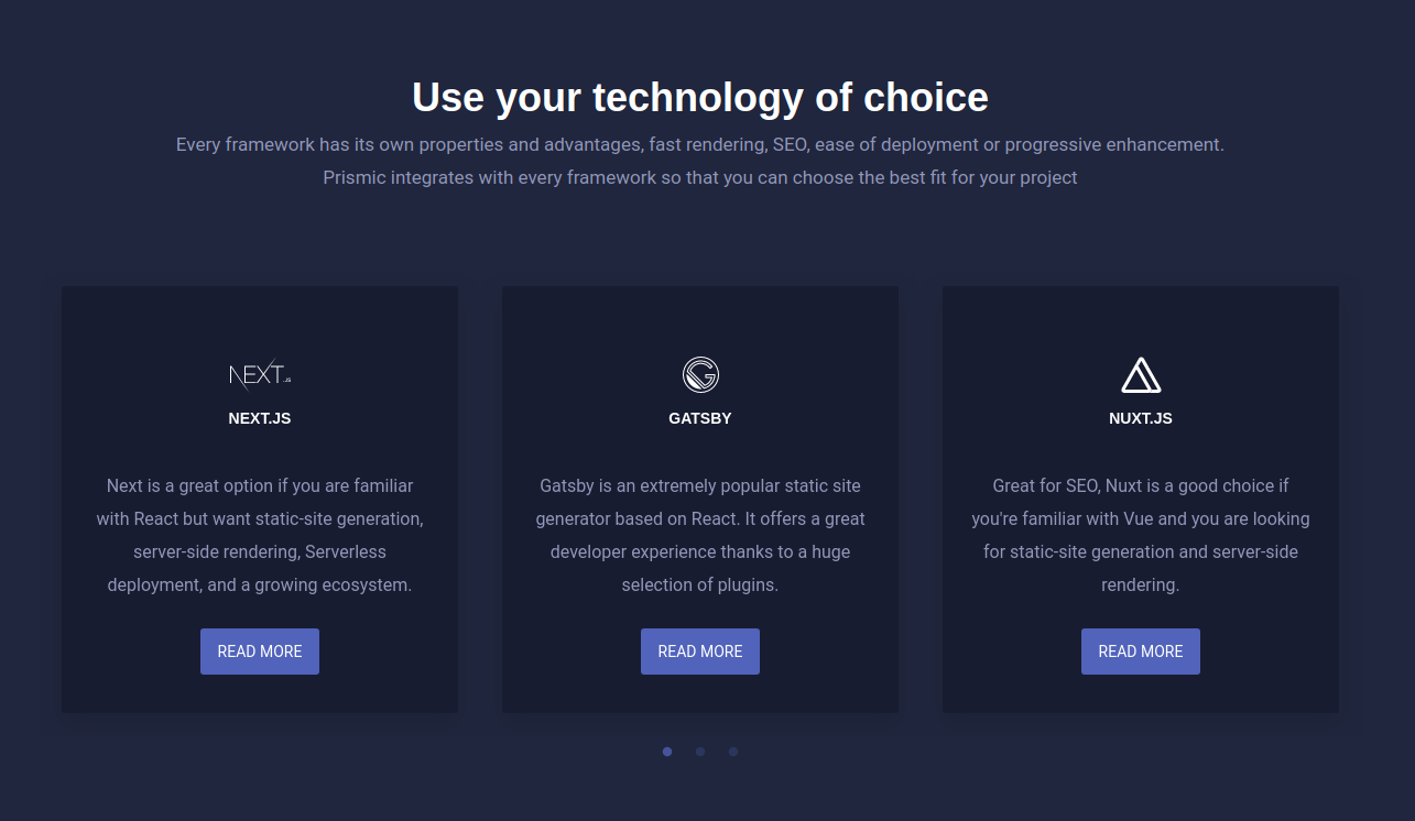 Prismic technologies